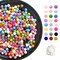 500pcs Round Silicone Loose Beads for DIY Craft Jewelry Making